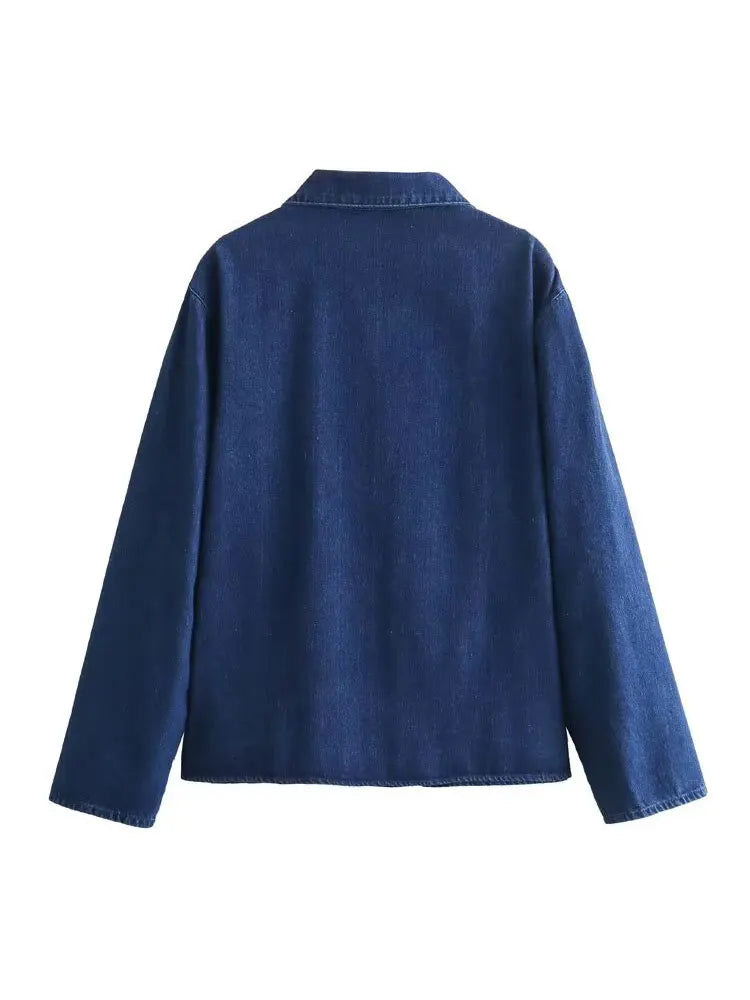 Häven | Collar Lace Up Denim